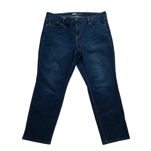 Old Navy Women's Straight Leg Jeans - Deep Indigo